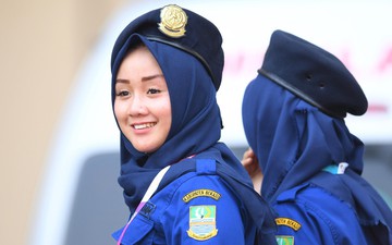 Những nữ cảnh sát xinh đẹp và mạnh mẽ làm nhiệm vụ tại ASIAD 2018