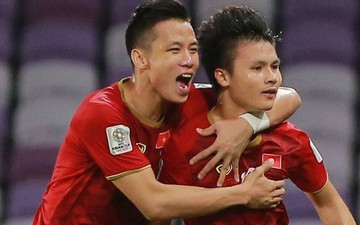 Quang Hải ăn mừng cực nhiệt khi tái hiện siêu phẩm cầu vồng tại Asian Cup 2019
