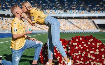 Chỉ sau vài tháng hẹn hò, hậu vệ ngôi sao của Man City quyết định trói chặt MC thể thao xinh đẹp bằng màn cầu hôn ở địa điểm không thể ý nghĩa hơn