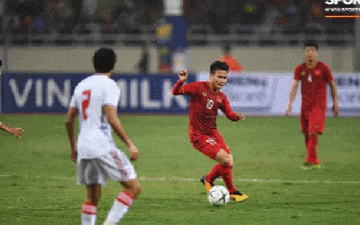 Không trực tiếp ghi bàn, Quang Hải vẫn khiến hậu vệ UAE khiếp sợ với đôi chân “ma thuật”
