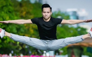 Tuyệt đẹp với bộ ảnh bay giữa Sài Gòn cực chất của chàng hotboy thể dục dụng cụ Việt Nam