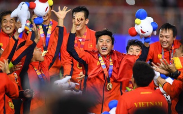U22 Việt Nam ăn mừng cực cảm xúc khi vô địch SEA Games 30
