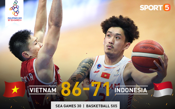 Vượt qua Indonesia một cách thuyết phục, đội tuyển bóng rổ Việt Nam viết nên trang sử mới với tấm huy chương đồng SEA Games