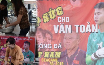 Gia đình thủ môn Nguyễn Văn Toản nhộn nhịp chuẩn bị cổ vũ trận chung kết SEA Games 30