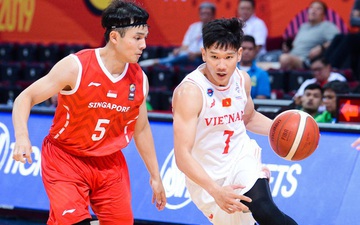 Chùm ảnh dấu ấn lịch sử của bóng rổ Việt Nam: Đả bại Singapore, lần đầu tiên góp mặt tại bán kết SEA Games