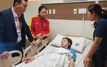Tuyển thủ nữ Việt Nam bị ngất, phải đi cấp cứu ngay sau trận chung kết với Thái Lan tại SEA Games 30