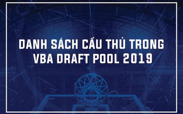 VBA công bố danh sách cầu thủ trong Draft Pool 2019