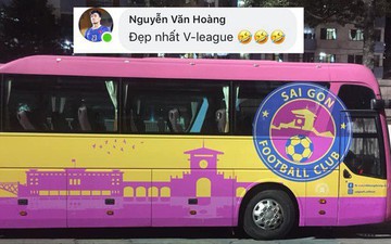 Thủ môn Văn Hoàng khẳng định xe buýt màu hường của Sài Gòn FC đẹp nhất V.League 