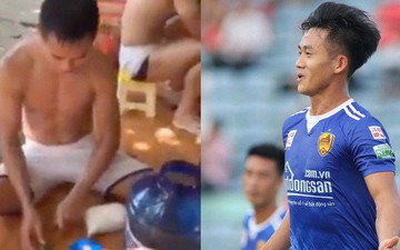 Cầu thủ V.League học Bà Tân vê lốc, pha bình nước chanh "siêu to, siêu chua, khổng lồ" cho cả đội giải nhiệt