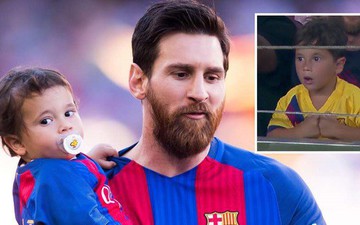 Được bố Messi dẫn đi xem bóng đá, ai ngờ cậu quý tử Mateo lại chiếm trọn sự chú ý bằng loạt biểu cảm vô cùng đáng yêu này