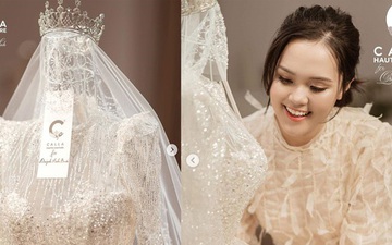 Quỳnh Anh hé lộ chiếc váy cưới đẹp nhất đời, khiến Duy Mạnh mê mẩn ngắm nhìn