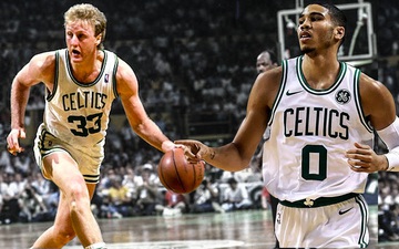 Cân bằng kỷ lục của huyền thoại Larry Bird, Jayson Tatum giúp Boston Celtics ghi danh vào vòng đấu Playoffs